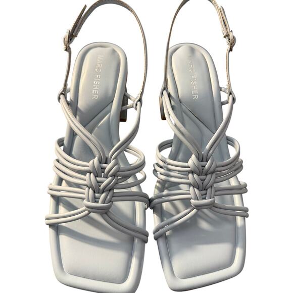 Marc Fisher Shoes - NEW Marc Fisher Women's Magnify 2 Open Toe Block Heel Sandals Powder Blue Size 8
